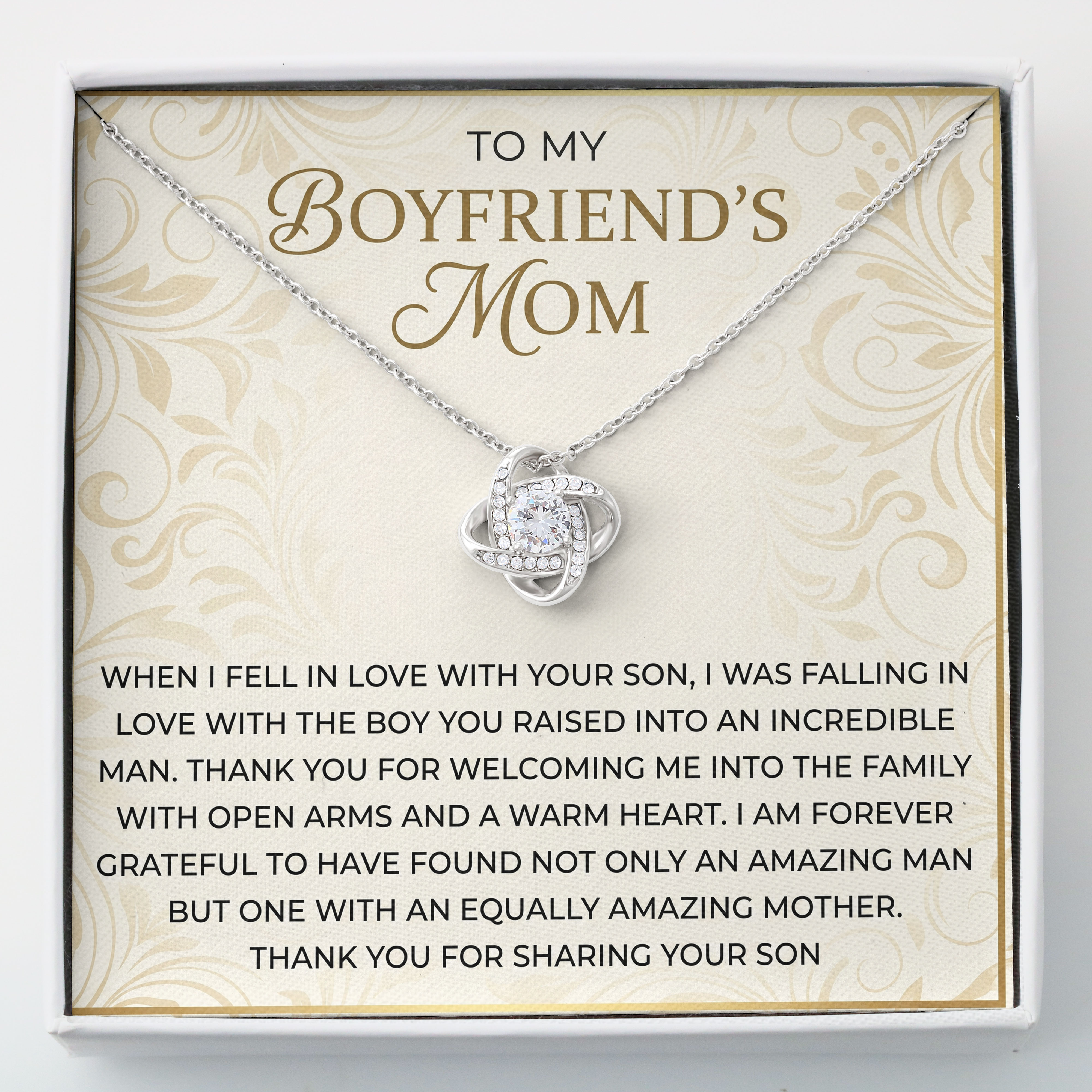 Boyfriends Mom Keepsake - Incredible Man Message Card Pendant For Birthday Gift 2026 - View 1 Boyfriends Mom Keepsake - Incredible Man Message Card Pendant For Birthday Gift 2026 - View 1