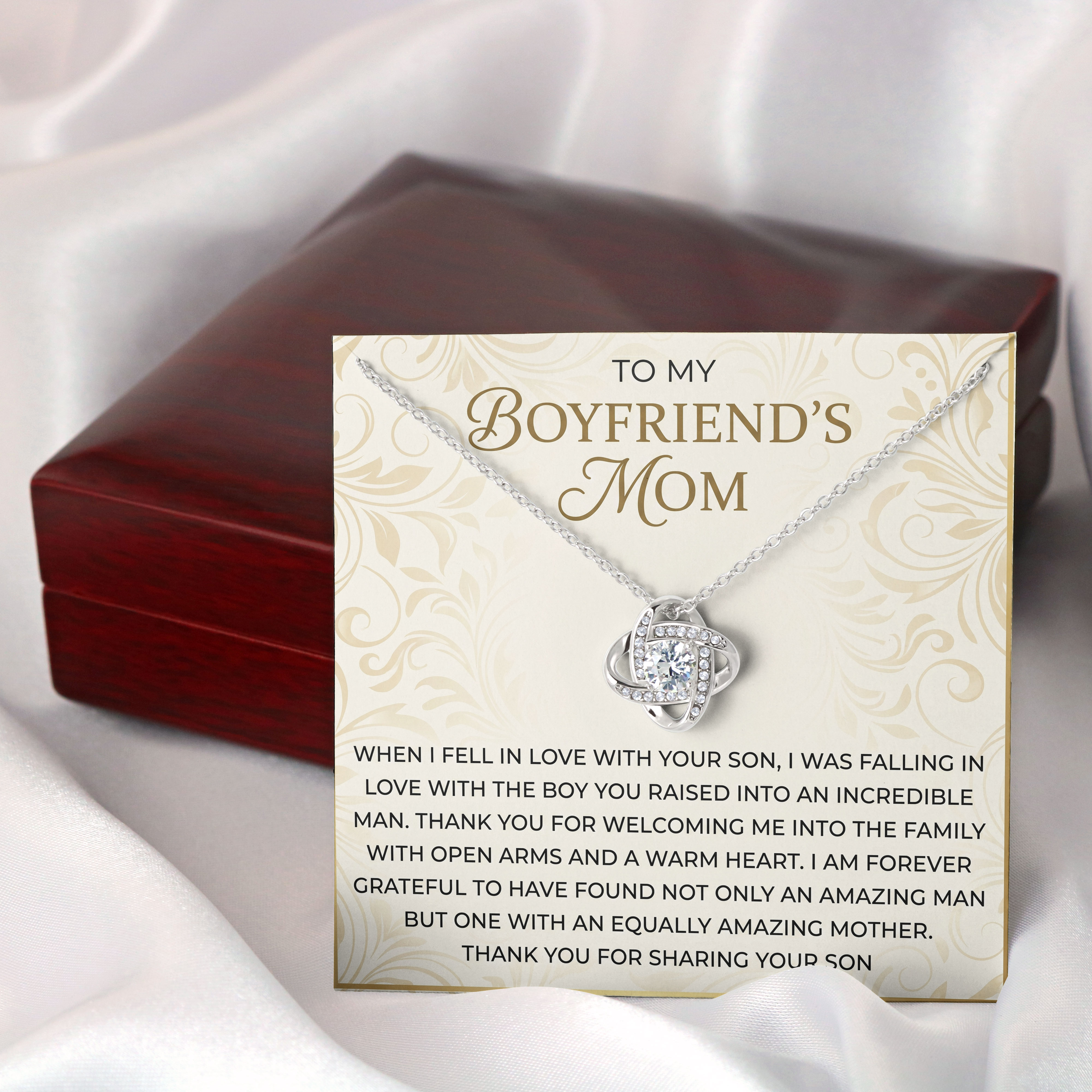 Boyfriends Mom Keepsake - Incredible Man Message Card Pendant For Birthday Gift 2026 - View 2 Boyfriends Mom Keepsake - Incredible Man Message Card Pendant For Birthday Gift 2026 - View 2