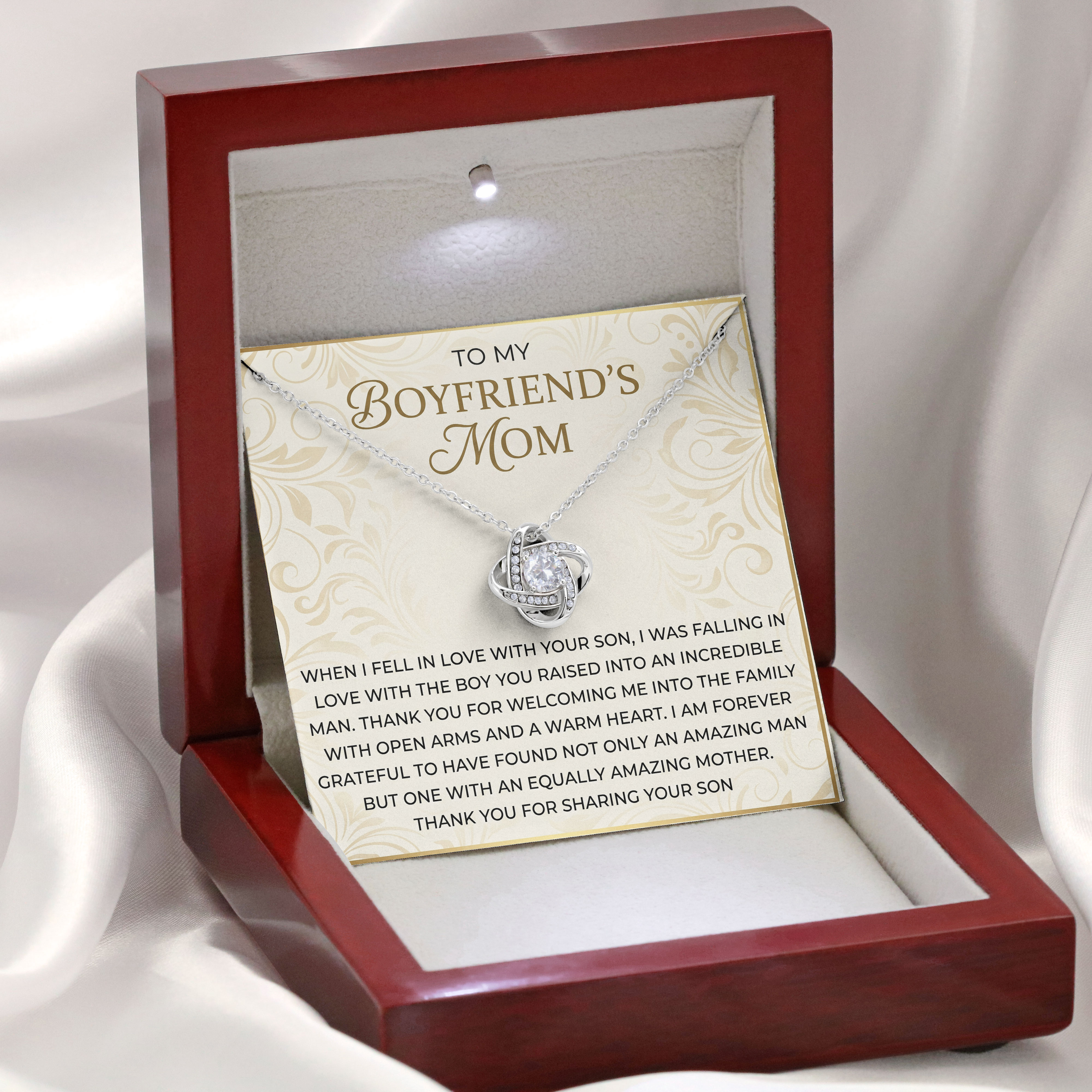 Boyfriends Mom Keepsake - Incredible Man Message Card Pendant For Birthday Gift 2026 - View 3 Boyfriends Mom Keepsake - Incredible Man Message Card Pendant For Birthday Gift 2026 - View 3