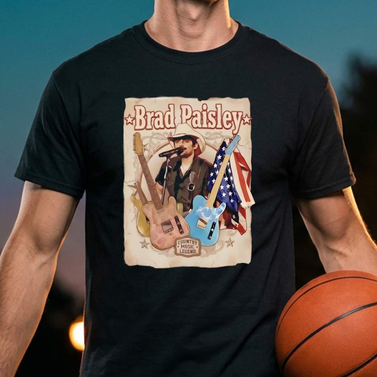 Brad Paisley Vintage Tee Classic Country Music Fan Graphic Design For Mens Brad Paisley Vintage Tee Classic Country Music Fan Graphic Design For Mens
