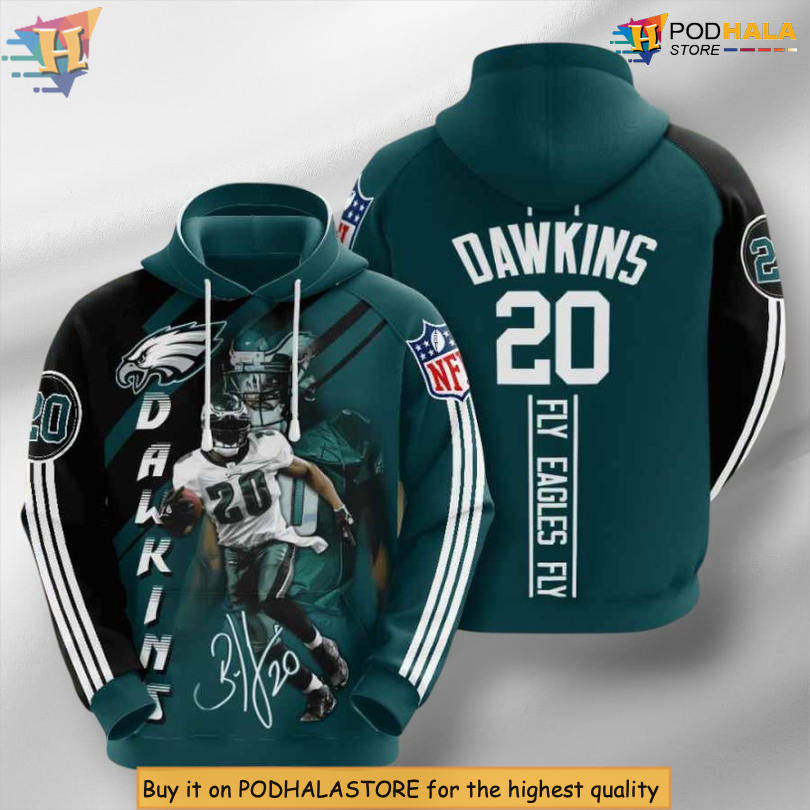 Brian Dawkins Sport Tribute Philadelphia Eagles Zip Up Hoodie All Over Print