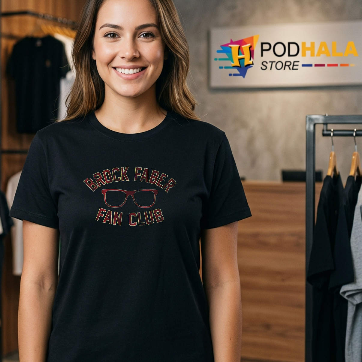 Brock Faber Fan Club Graphic Hockey Shirt 2026 Sports Fan Apparel Gear Men