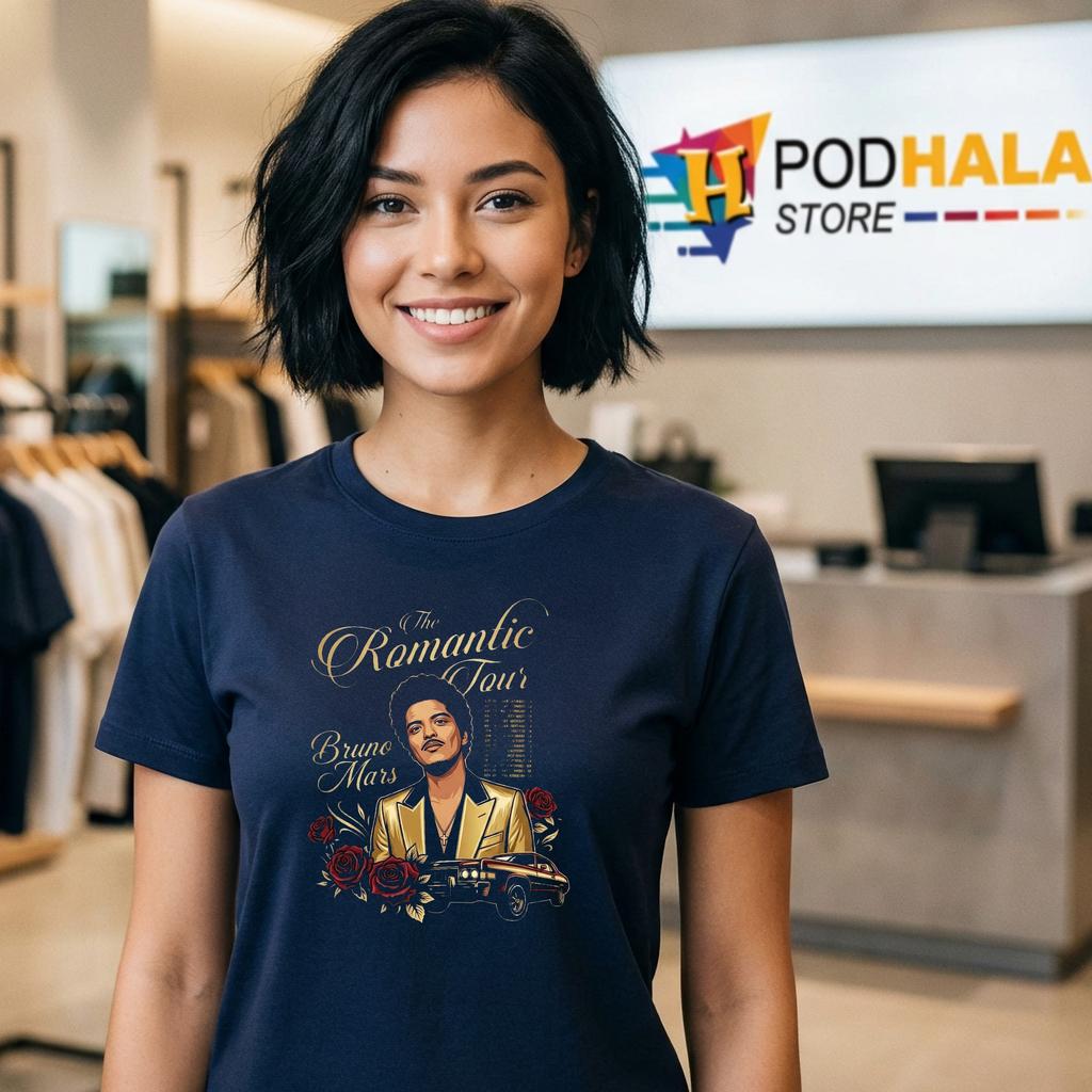 Bruno Mars Romantic Tour Shirt Vintage Concert Music Fan Apparel Bruno Mars Romantic Tour Shirt Vintage Concert Music Fan Apparel