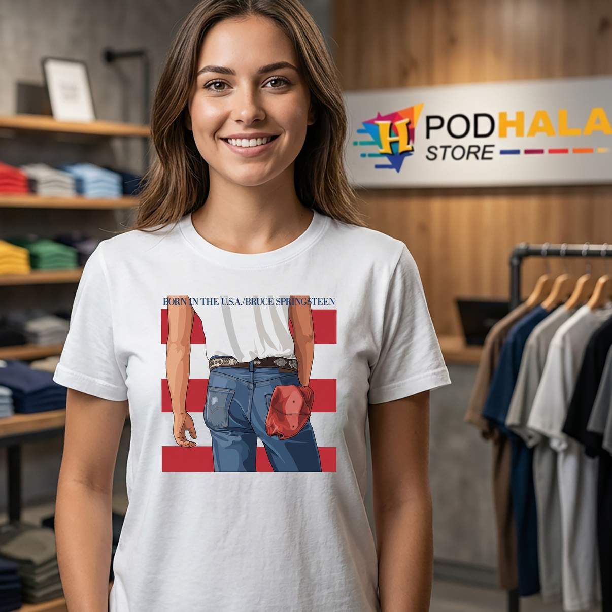 BTS V Taehyung Born In USA Tshirt KPop Music Concert Fan Graphic For Womens BTS V Taehyung Born In USA Tshirt KPop Music Concert Fan Graphic For Womens
