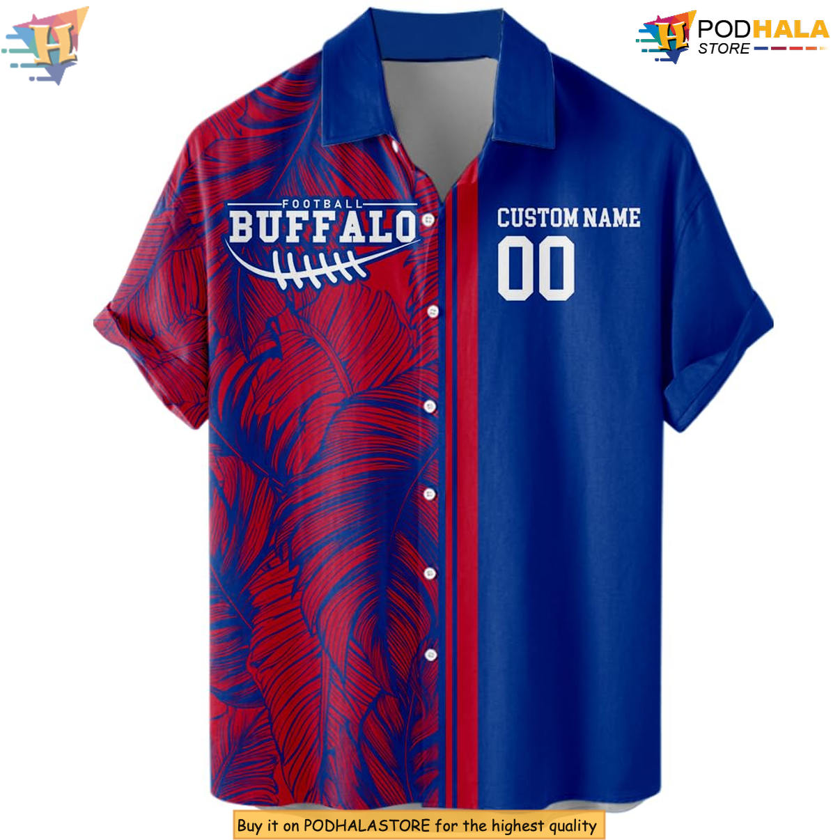 Buffalo Football Custom Hawaiian Shirt 2026 Personalized Tropical Fan Apparel