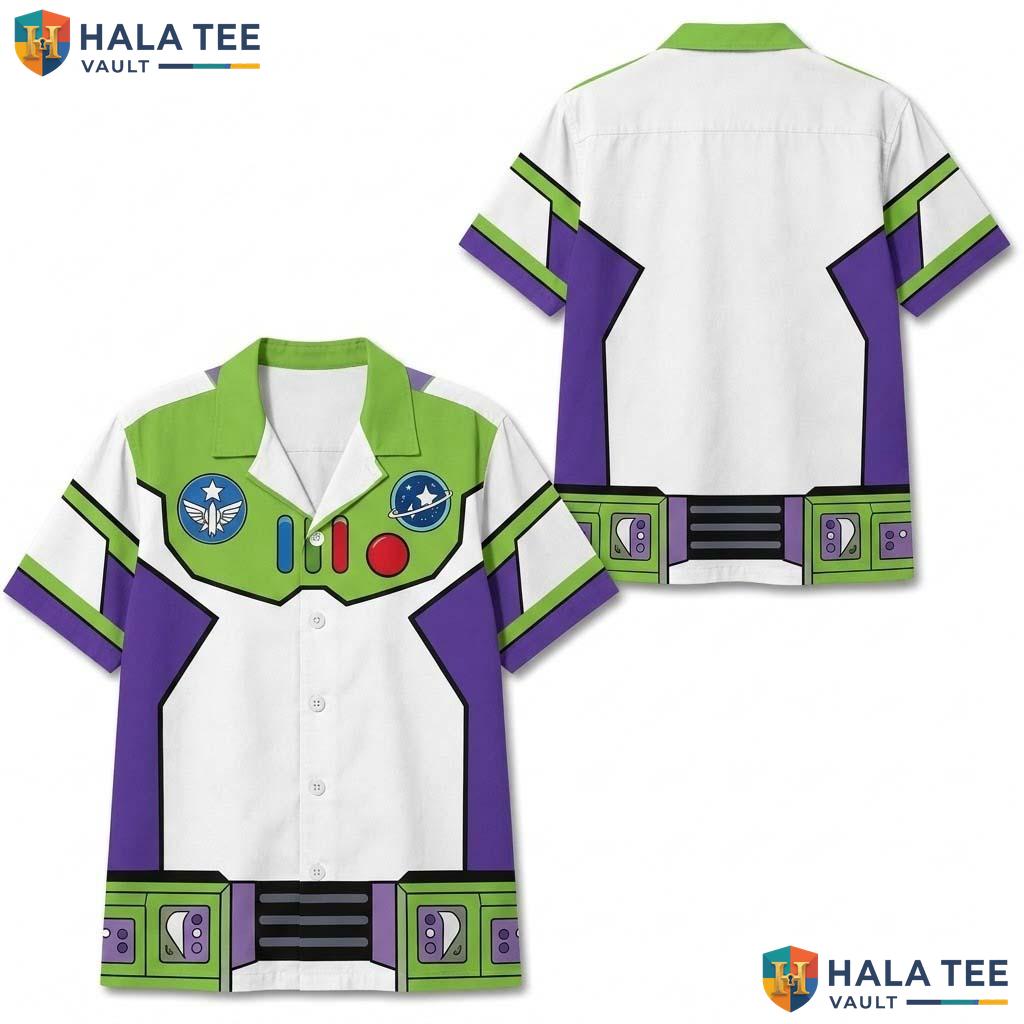 Buzz Cosplay Halloween Hawaiian Shirt Space Ranger Cartoon Character