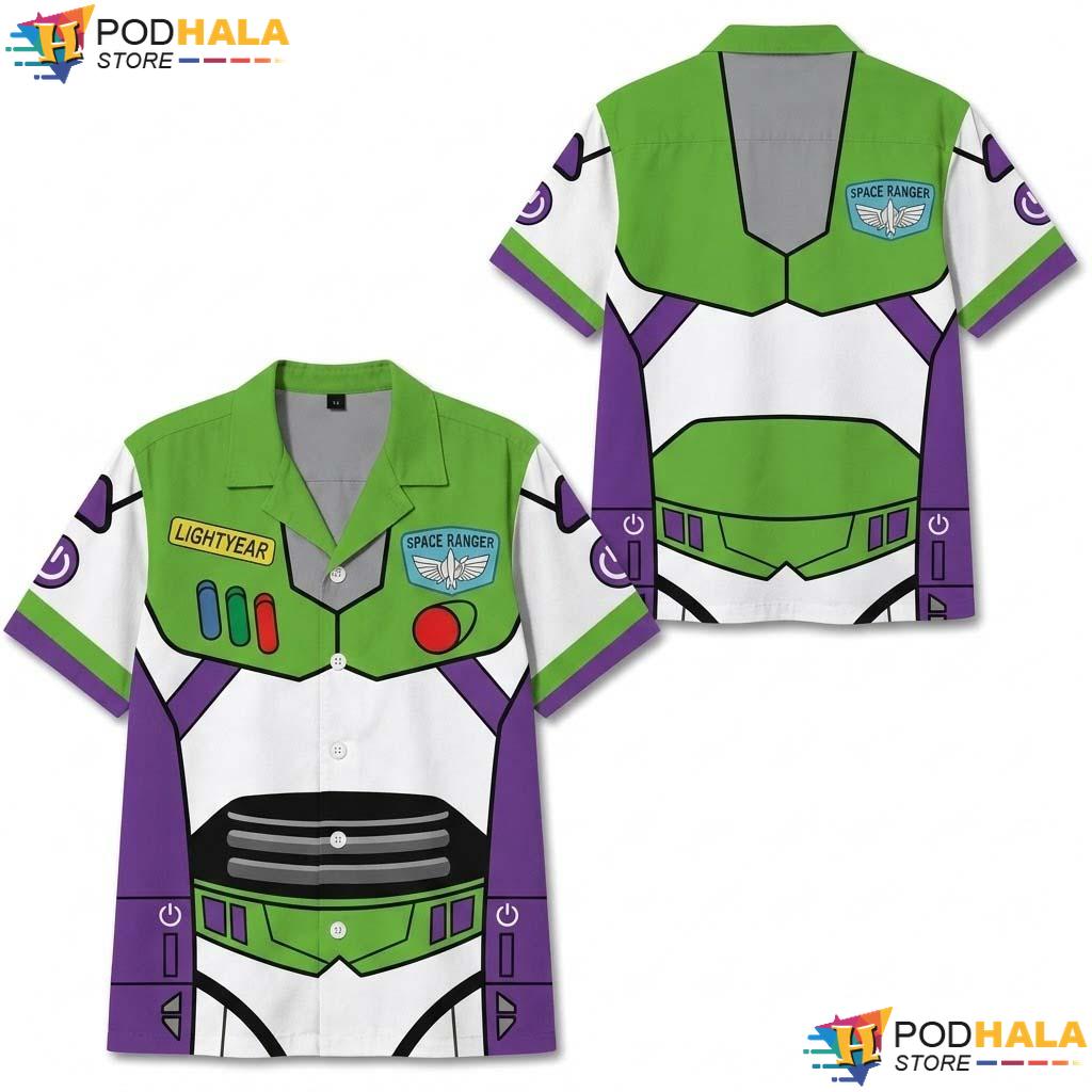 Buzz Lightyear Halloween Hawaiian Shirt Toy Story Space Ranger Outfit