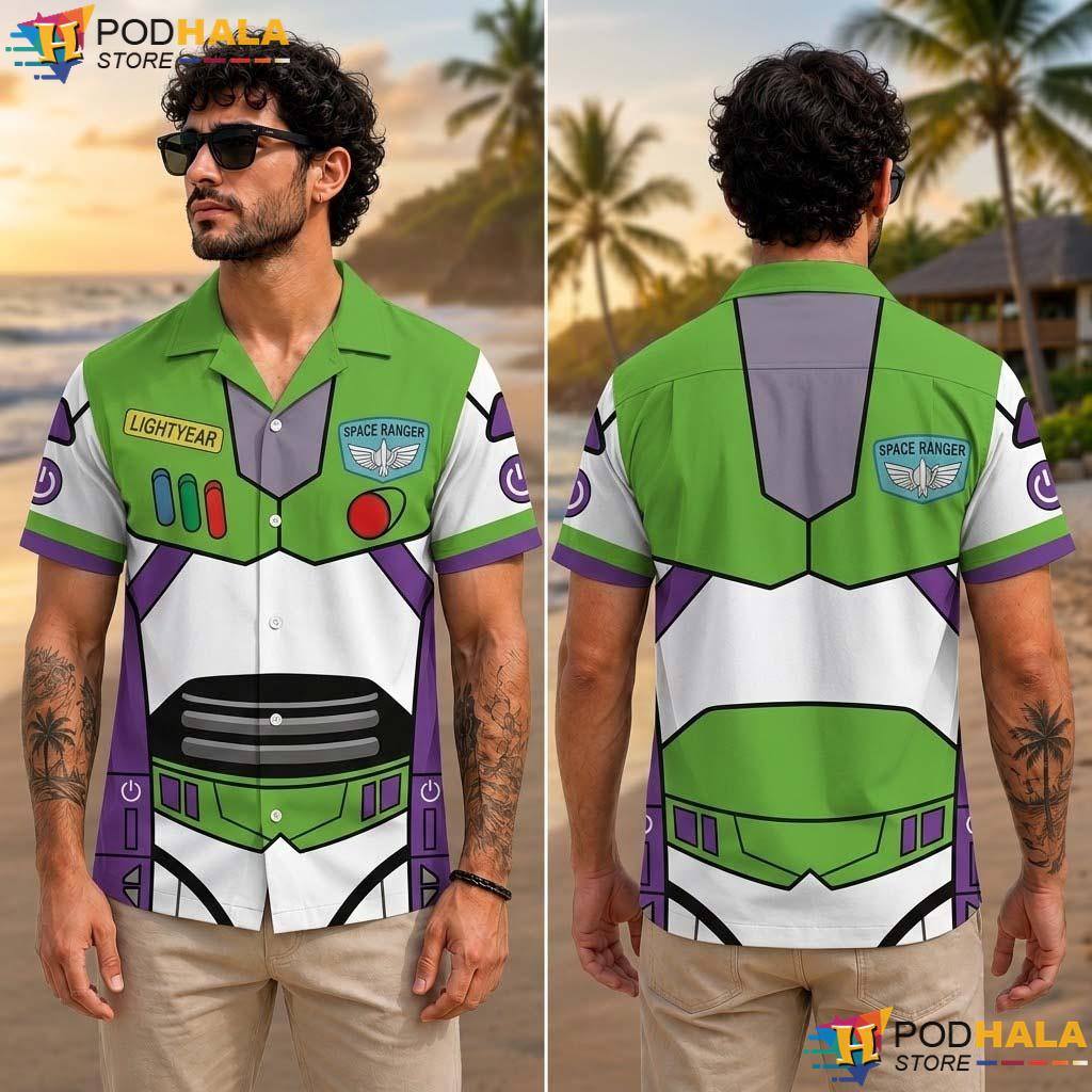 Buzz Lightyear Halloween Aloha Shirt Toy Story Space Ranger Outfit Buzz Lightyear Halloween Aloha Shirt Toy Story Space Ranger Outfit
