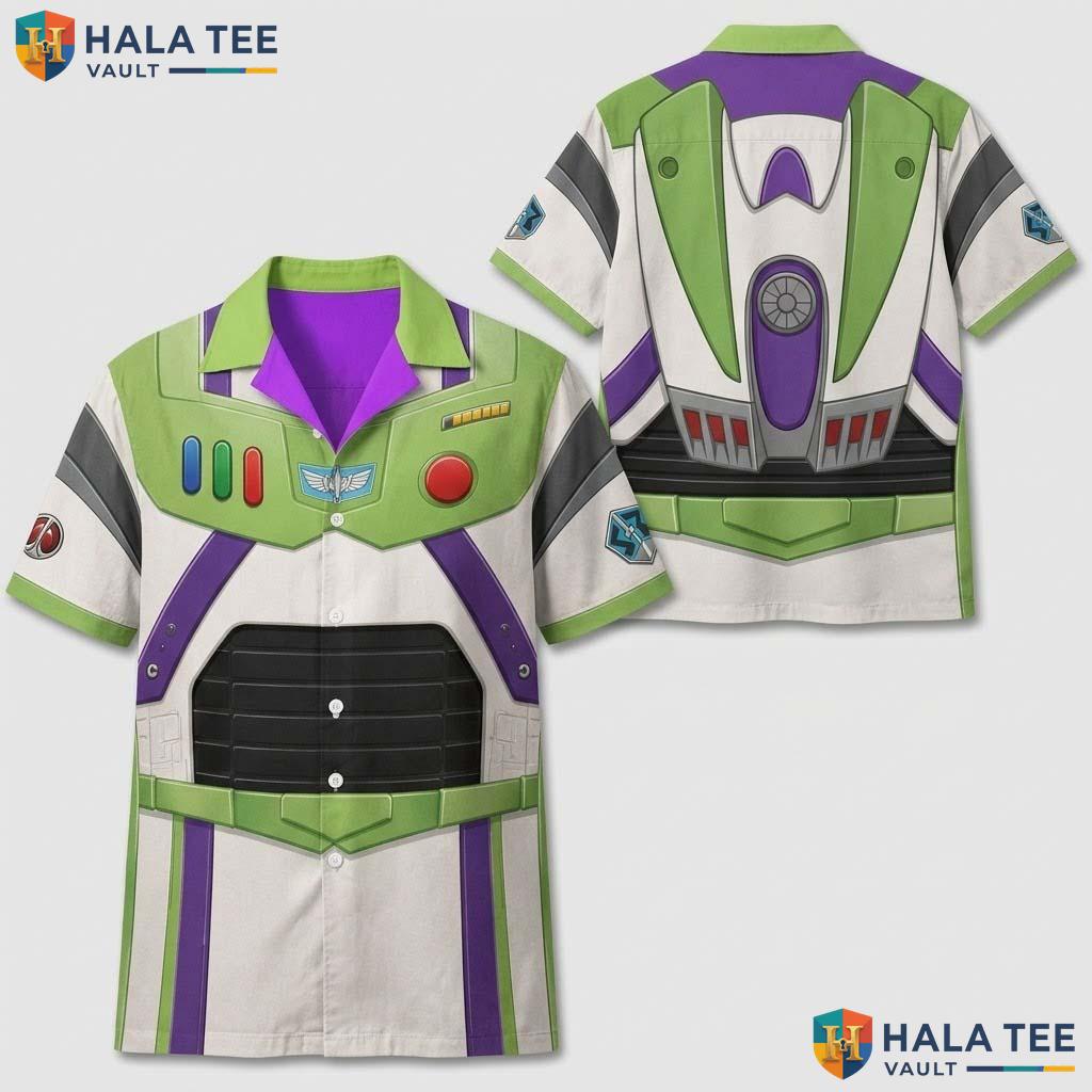 Buzz Movie Costume Halloween Hawaiian Shirt Cartoon Disney Cosplay