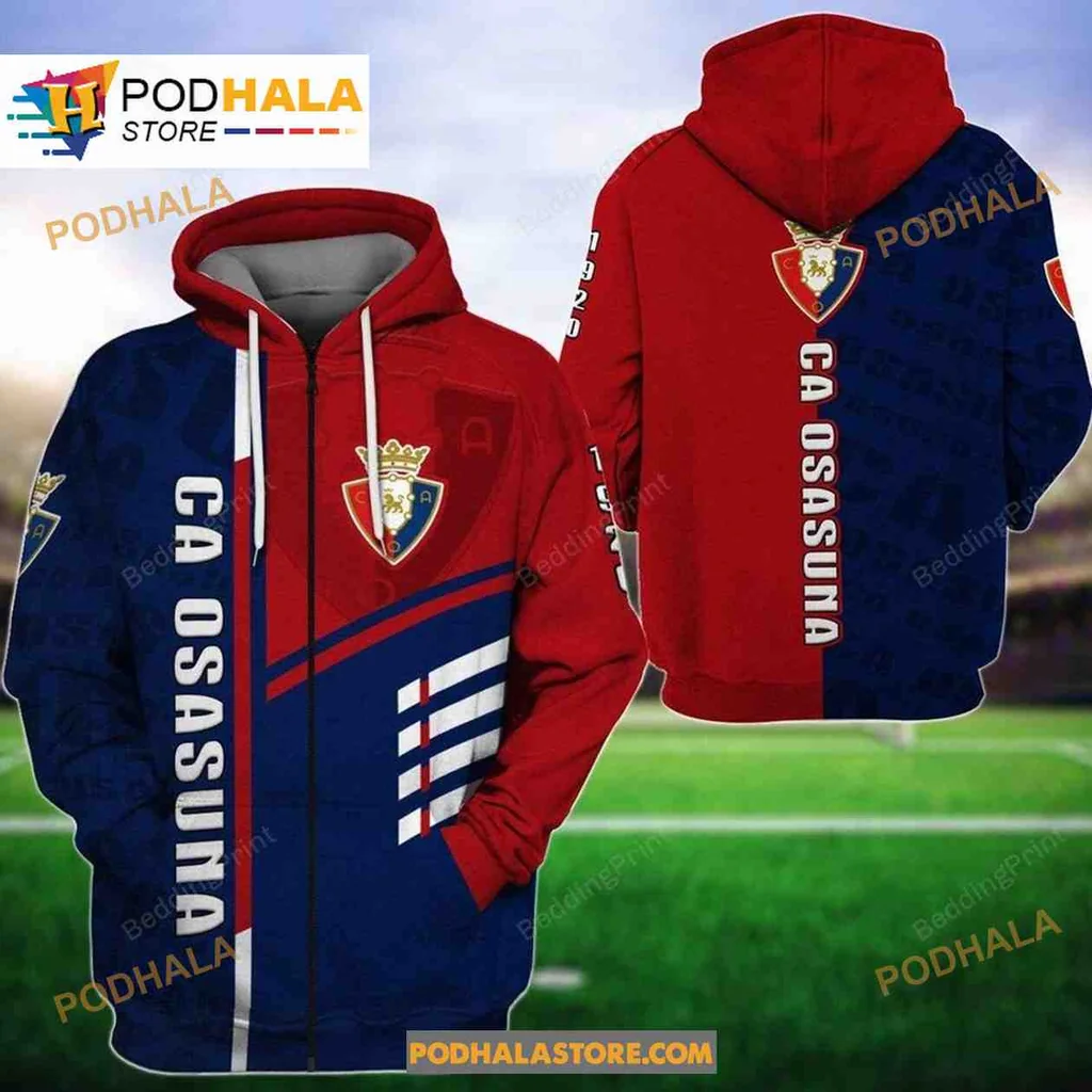 Ca Osasuna Fan 3d Hoodie With Bold Team Colors And Design