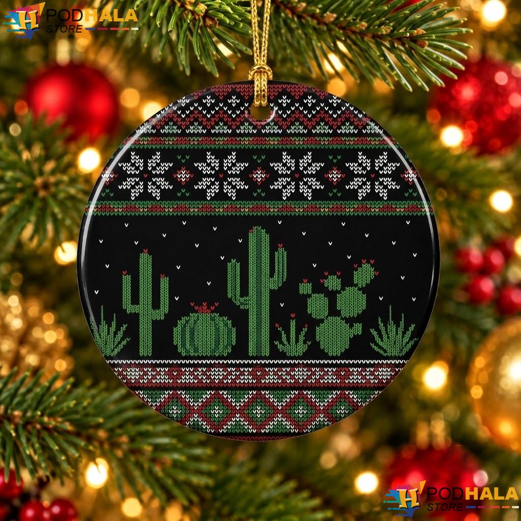 Cactus Succulent Christmas Ornament Southwest Cacti Holiday Decor Gift