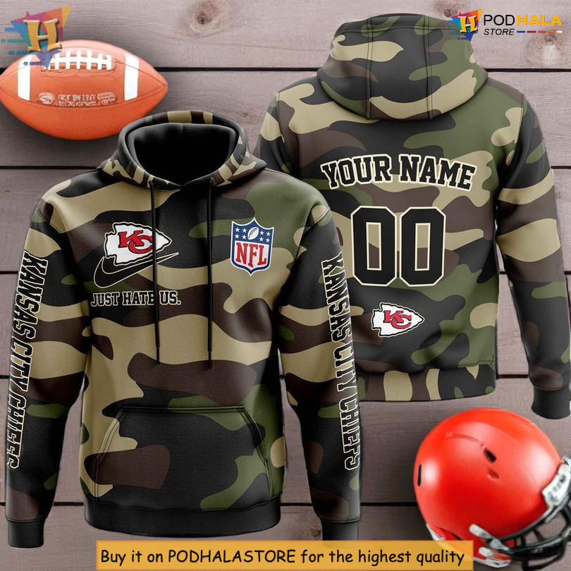 Camo Pride Design Kansas City Chiefs Hoodie For Men, Custom 3D Apparel