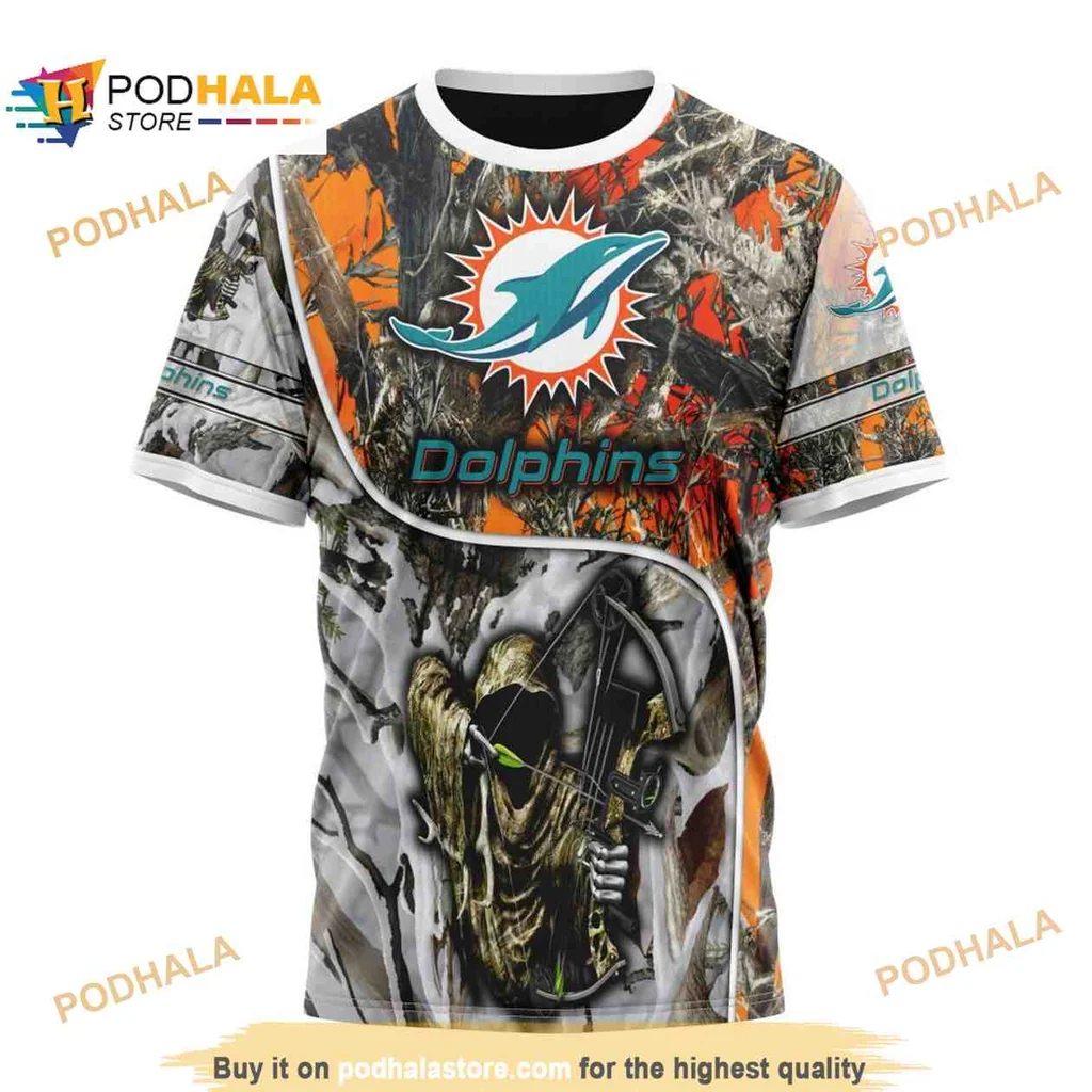 Camouflage Miami Dolphins Hunting AOP Hoodie With Outdoor Sports Design Camouflage Miami Dolphins Hunting AOP Hoodie With Outdoor Sports Design
