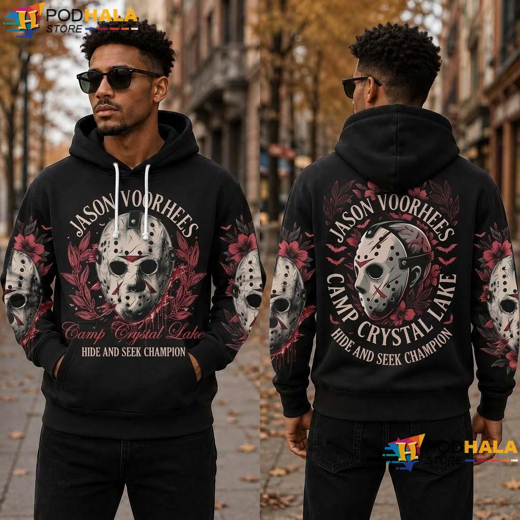 Camp Halloween 3D Hoodie Jason Voorhees Crystal Lake Top Camp Halloween 3D Hoodie Jason Voorhees Crystal Lake Top