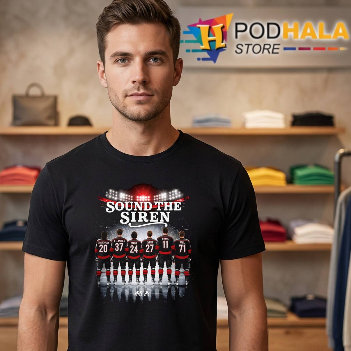 Carolina Hockey 2026 Playoffs Shirt Sound The Siren Sports Fan Graphic For Mens