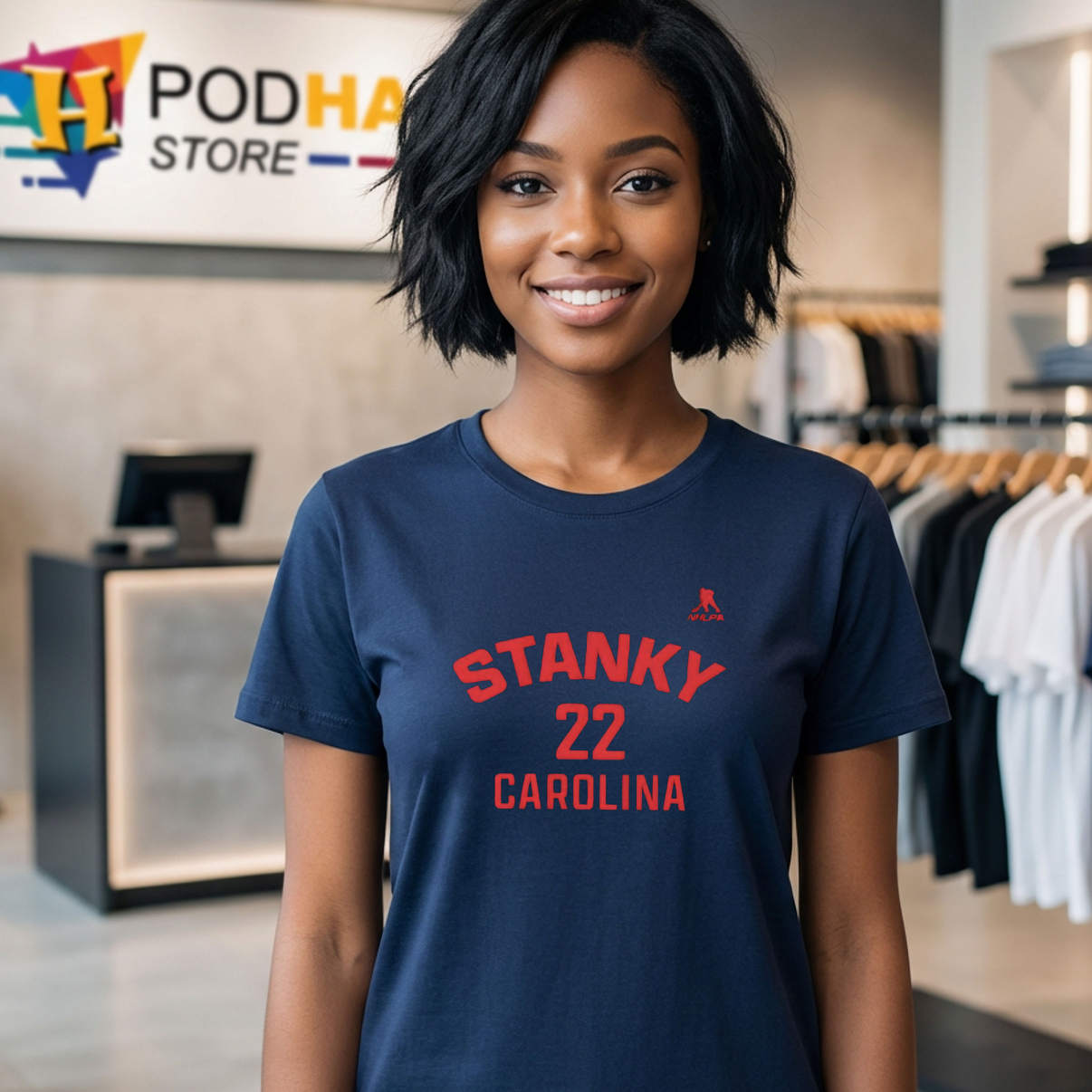 Carolina Name Number Logan Stankoven Shirt 2026 Hockey Fan Apparel Gear