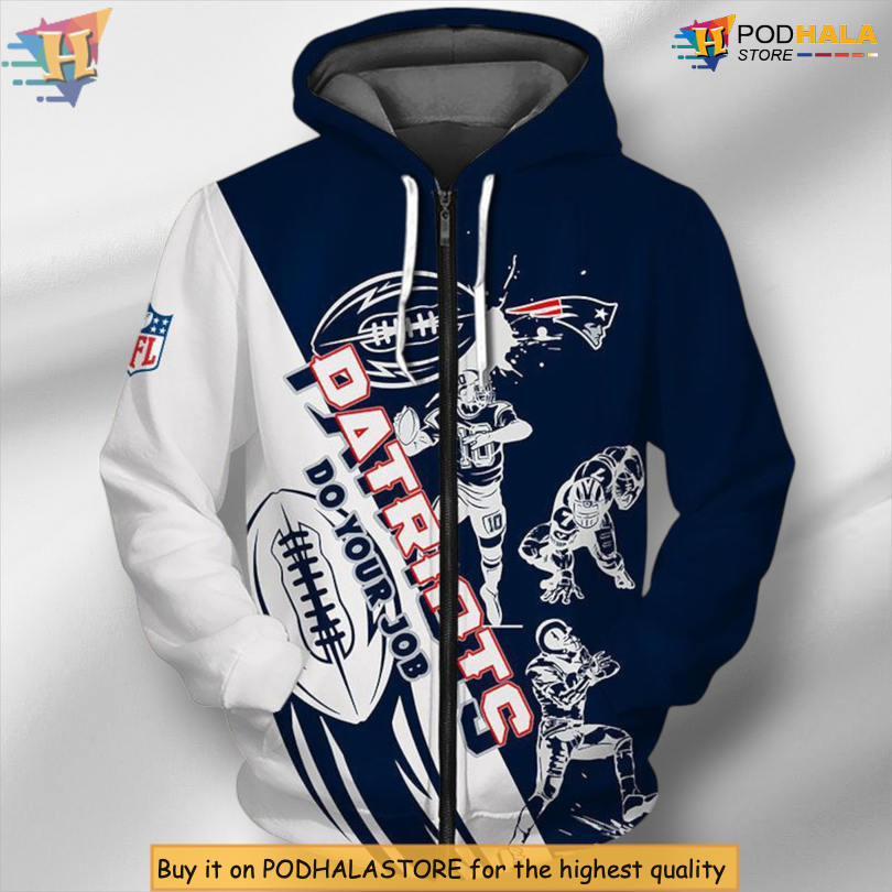 Cartoon Player Cute Theme Youth New England Patriots Hoodie Custom 3D Print Cartoon Player Cute Theme Youth New England Patriots Hoodie Custom 3D Print