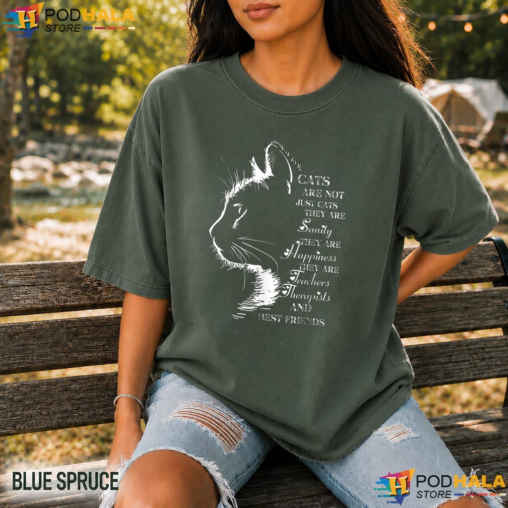 Cats Are Not Just Cats Comfort Colors Shirt Funny Cat Mom Dad Lover Top Cats Are Not Just Cats Comfort Colors Shirt Funny Cat Mom Dad Lover Top