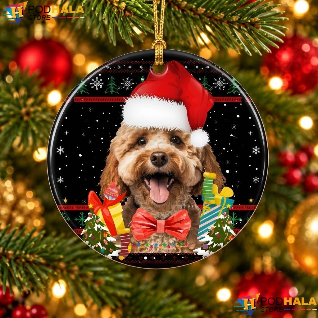 Cavapoo Dog Lover Christmas Ornament Funny Womens Holiday Decor Gift