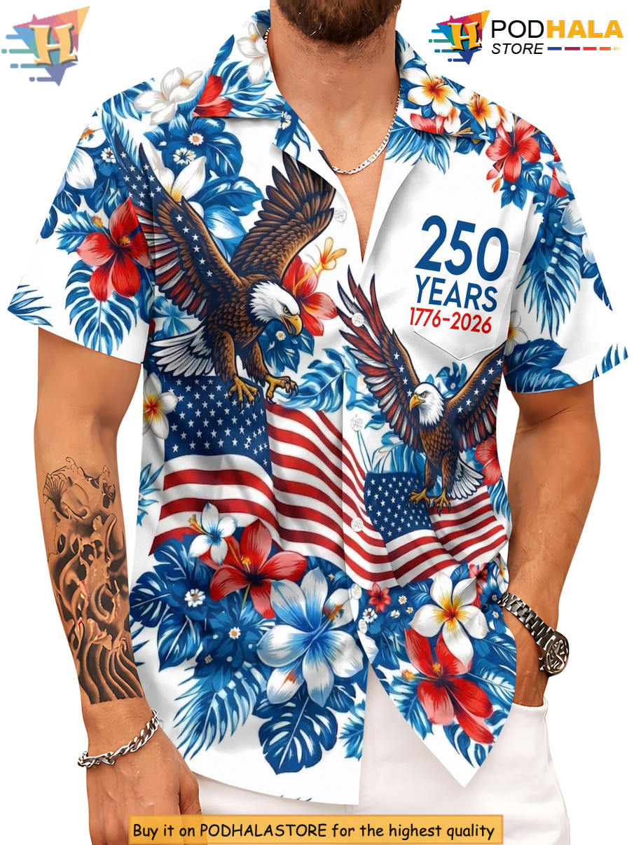 Celebration America 250th Hawaiian Shirt 2026 Patriotic Independence Apparel