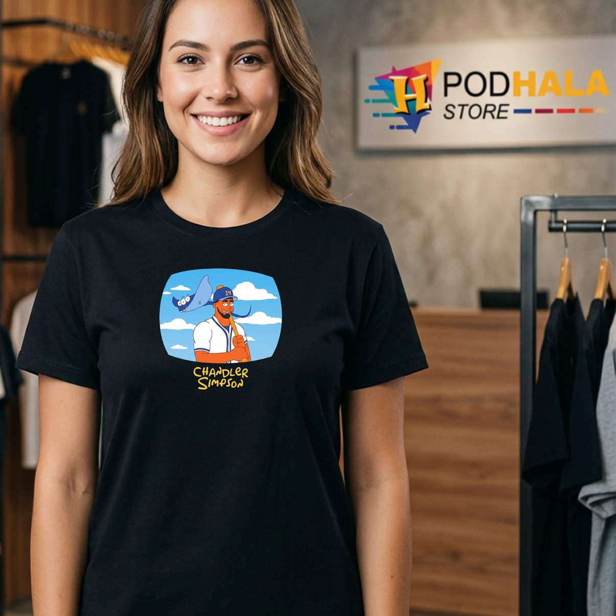 Chandler Simpson Tampa Bay Rays T-Shirt Baseball Superstar Cartoon Fan Graphic Chandler Simpson Tampa Bay Rays T-Shirt Baseball Superstar Cartoon Fan Graphic