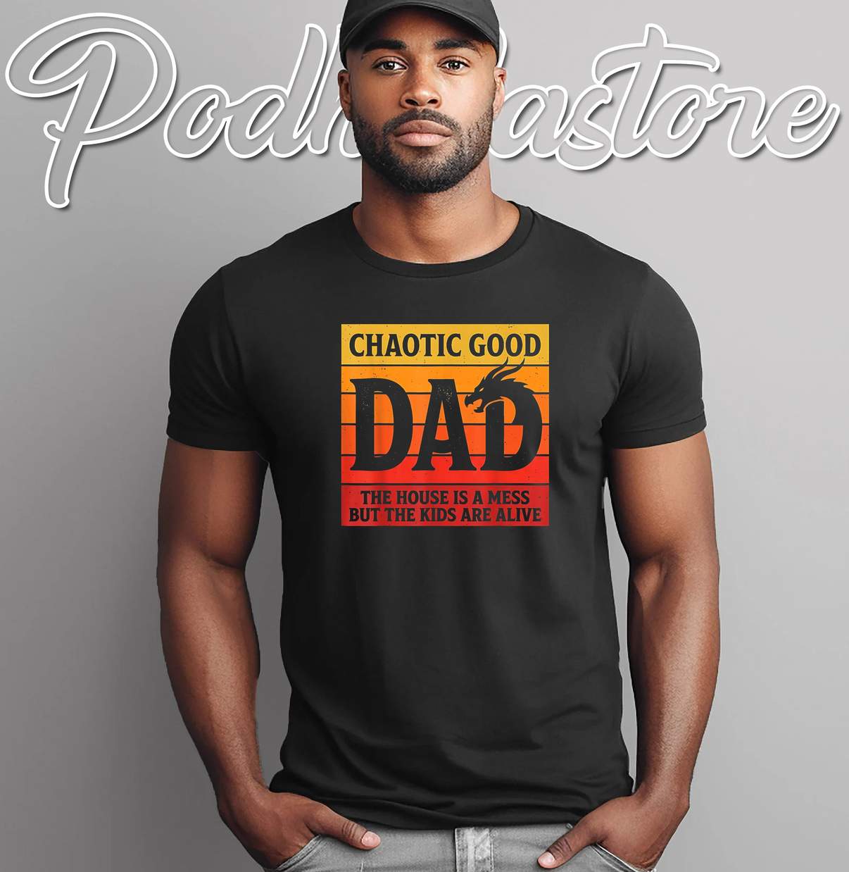Chaotic Good Dad Shirt The House Is A Mess But Kids Are Alive Funny Apparel