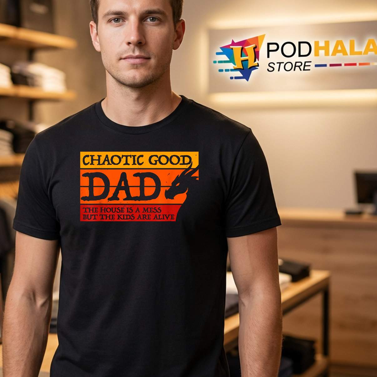 Chaotic Good Gamer Dad Tshirt The House Is A Mess Funny Fatherhood Apparel Chaotic Good Gamer Dad Tshirt The House Is A Mess Funny Fatherhood Apparel