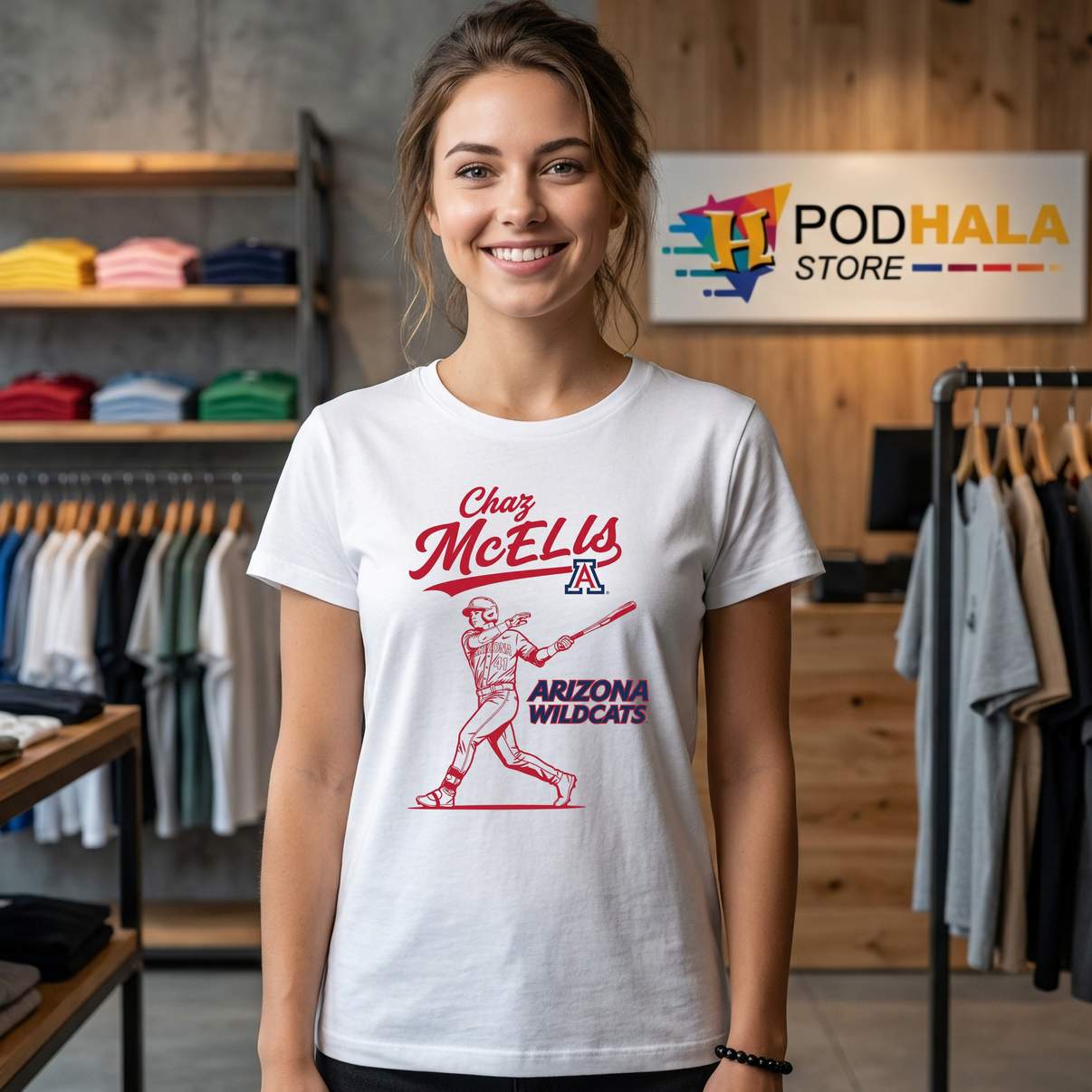 Chaz McNelis Legacy Fan Shirt Arizona Wildcats Baseball Sports Graphic Mens