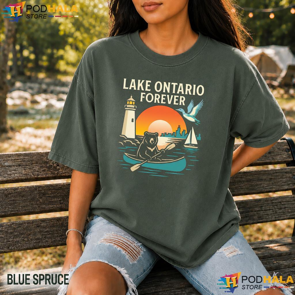 Cheerful Bear Lake Ontario Comfort Colors Shirt Forever Graphic Apparel Cheerful Bear Lake Ontario Comfort Colors Shirt Forever Graphic Apparel