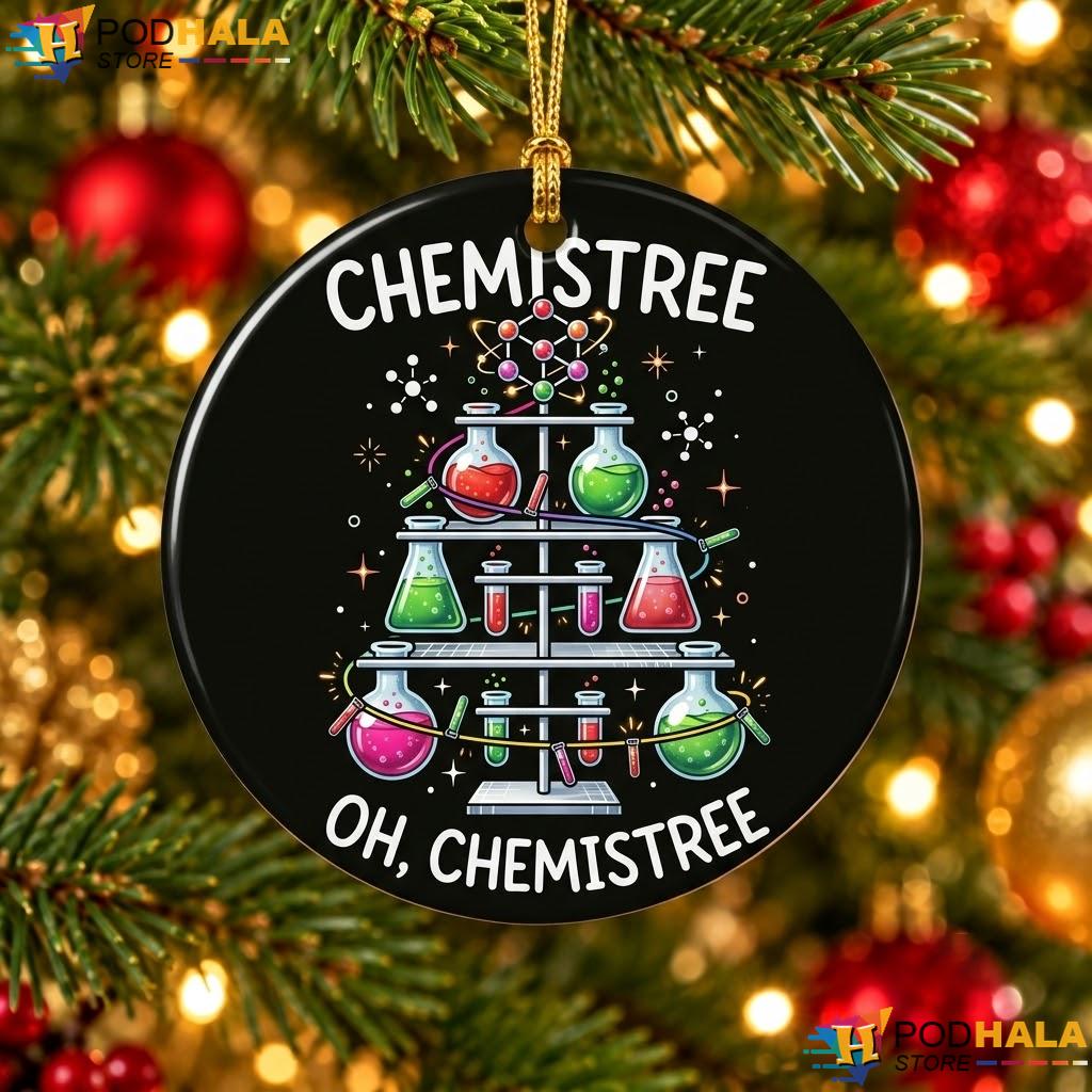 Chemistree Science Pun Christmas Ornament Chemistry Holiday Decor Gift