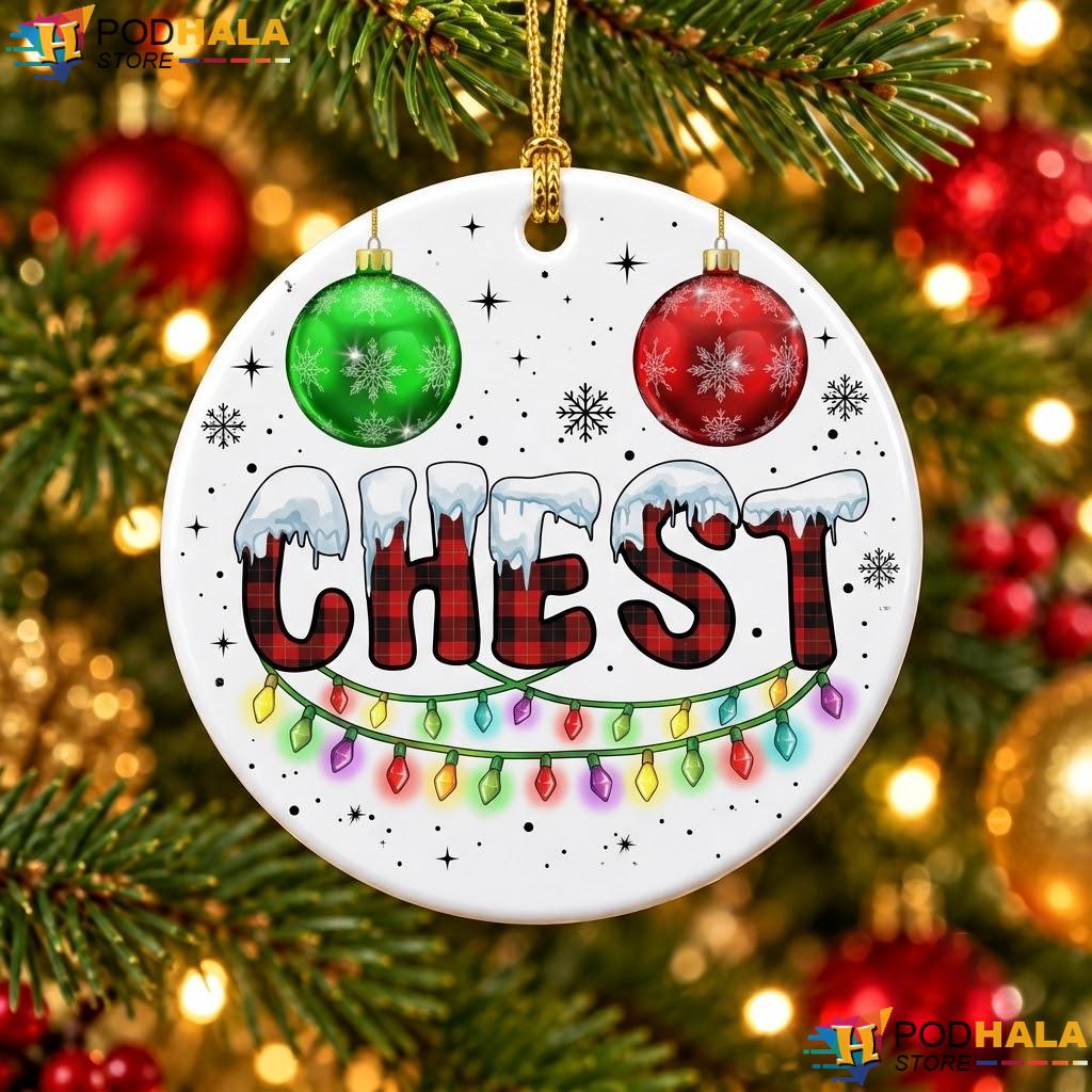 Chest Nuts Matching Christmas Ornament Funny Couple Chestnuts Decor Gift