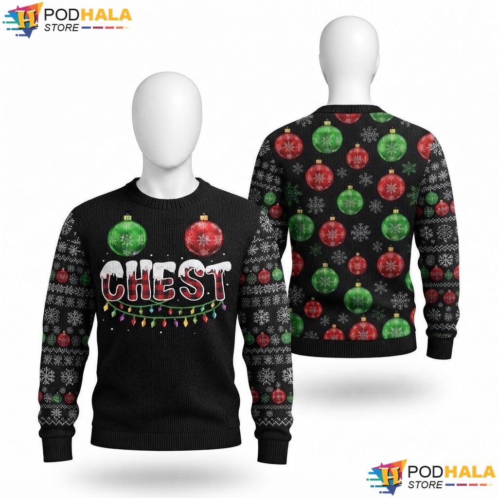 Chest Nuts Matching Couple Christmas Sweater Funny Chestnuts Top