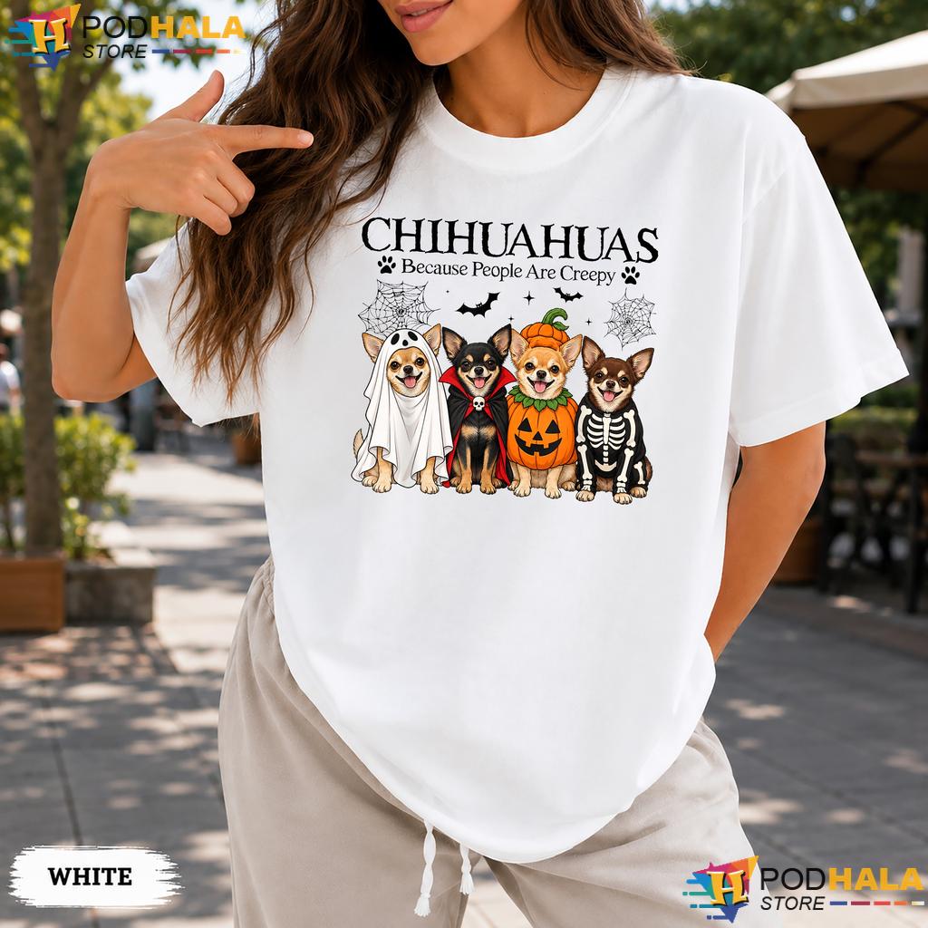 Chihuahua People Creepy Costume Comfort Colors Tee Halloween Dog Chihuahua People Creepy Costume Comfort Colors Tee Halloween Dog