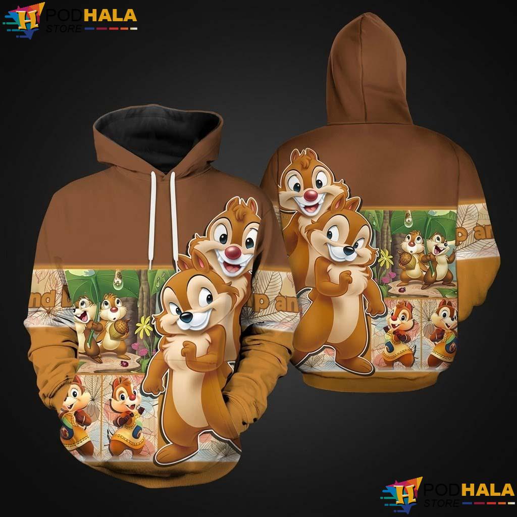 Chip And Dale Sally 3D Hoodie Rescue Rangers All Over Print Apparel