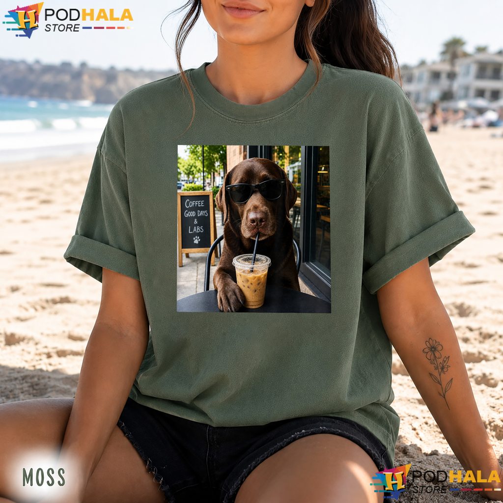 Chocolate Lab Coffee Cafe Comfort Colors Tee Funny Dog Lover Graphic Top Chocolate Lab Coffee Cafe Comfort Colors Tee Funny Dog Lover Graphic Top