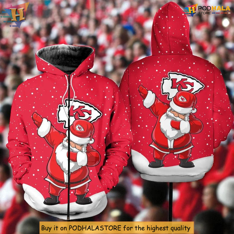 Christmas Dab Santa Kc Chiefs Hoodie, Holiday Limited Edition 3D Style