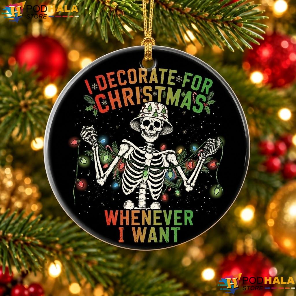 Christmas In July Funny Christmas Ornament Decorate Whenever Holiday Gift