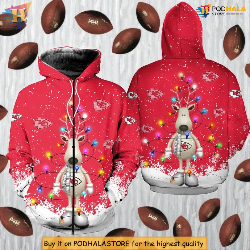 Christmas Pattern Limited Edition Kansas City Chiefs Full Zip Hoodie, Unisex