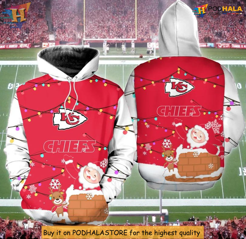 Christmas Snowman Graphic Kansas City Chiefs Zip Up Hoodie, Custom 3D Style
