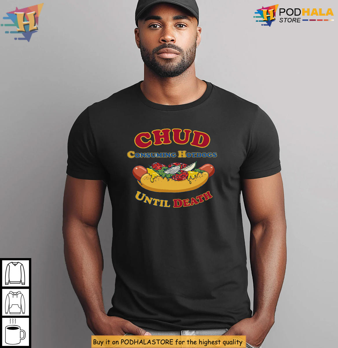 CHUD Consuming Hotdogs Until Death 2026 Funny Meme Chicago Food Humor T-Shirt