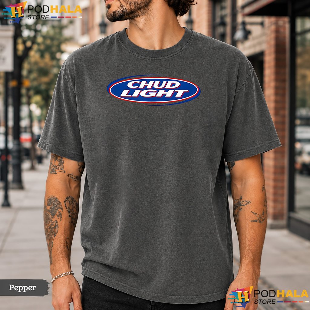 Chud Light Funny Comfort Colors T-Shirt Novelty Parody Humor Graphic Apparel