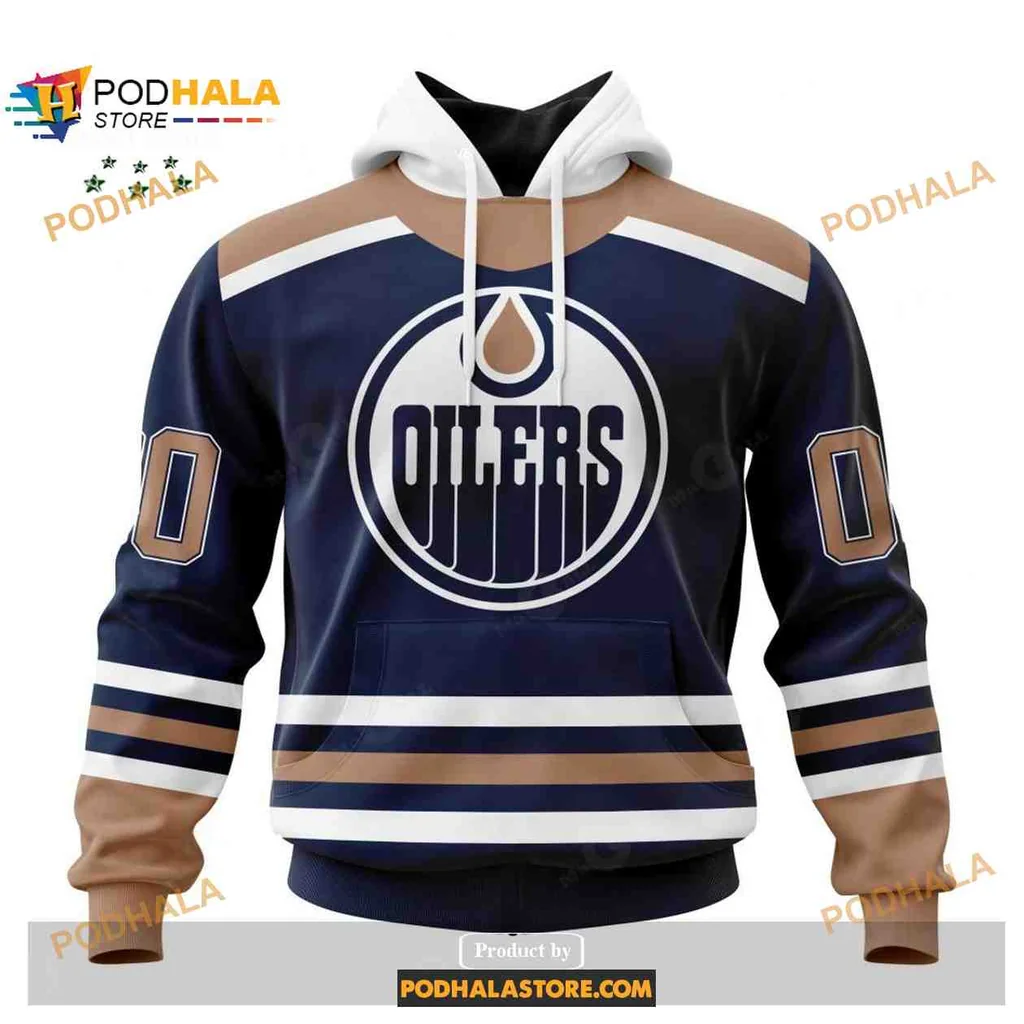 Classic Edmonton Oilers 3d Hoodie With Bold Logo And Sporty Design