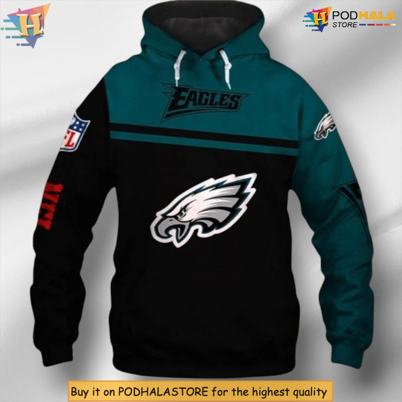 Classic Football Spirit Philadelphia Eagles Hoodie Mens 3D Design