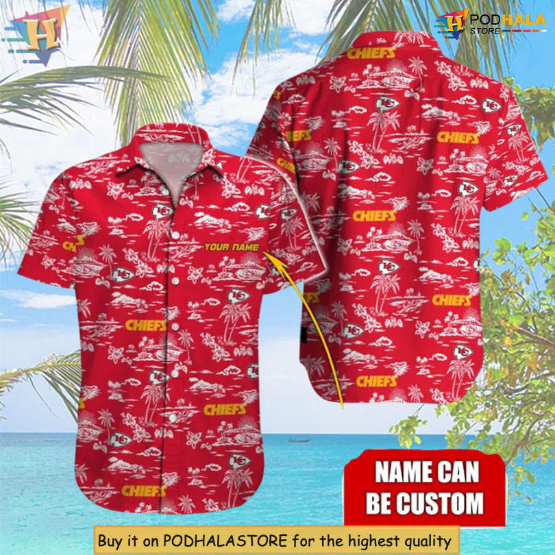 Classic Island Pattern Kansas City Chiefs Vacation Hawaiian Shirt