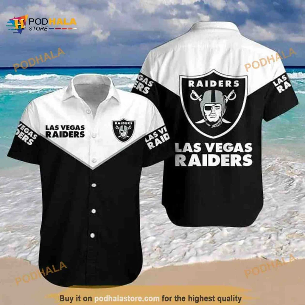 Classic Las Vegas Raiders Hawaiian Shirt With Bold Team Logo Design