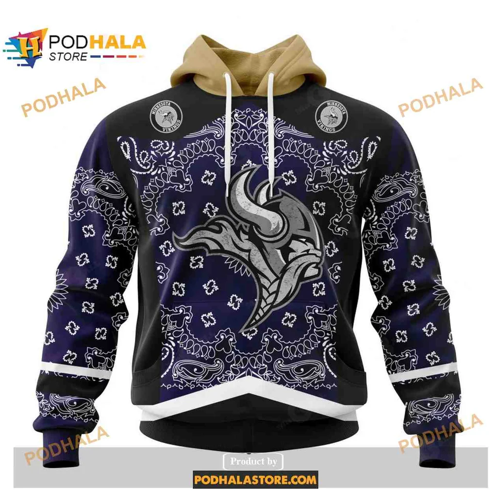 Classic Minnesota Vikings Viking Helmet 3d Hoodie With Nordic Patterns