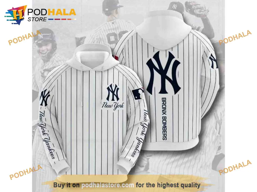Classic New York Yankees 3d Hoodie With Iconic Bronx Bombers Design