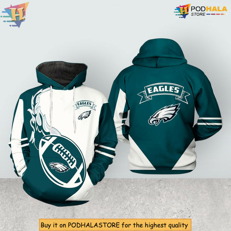 Classic NFL Fan Gear Mens Philadelphia Eagles Hoodie Zip Up Apparel