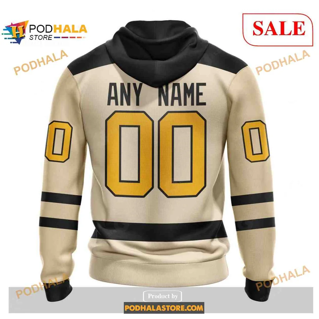 Classic Pittsburgh Penguins All Over Print Hoodie With Yellow P And Black Stripes Classic Pittsburgh Penguins All Over Print Hoodie With Yellow P And Black Stripes
