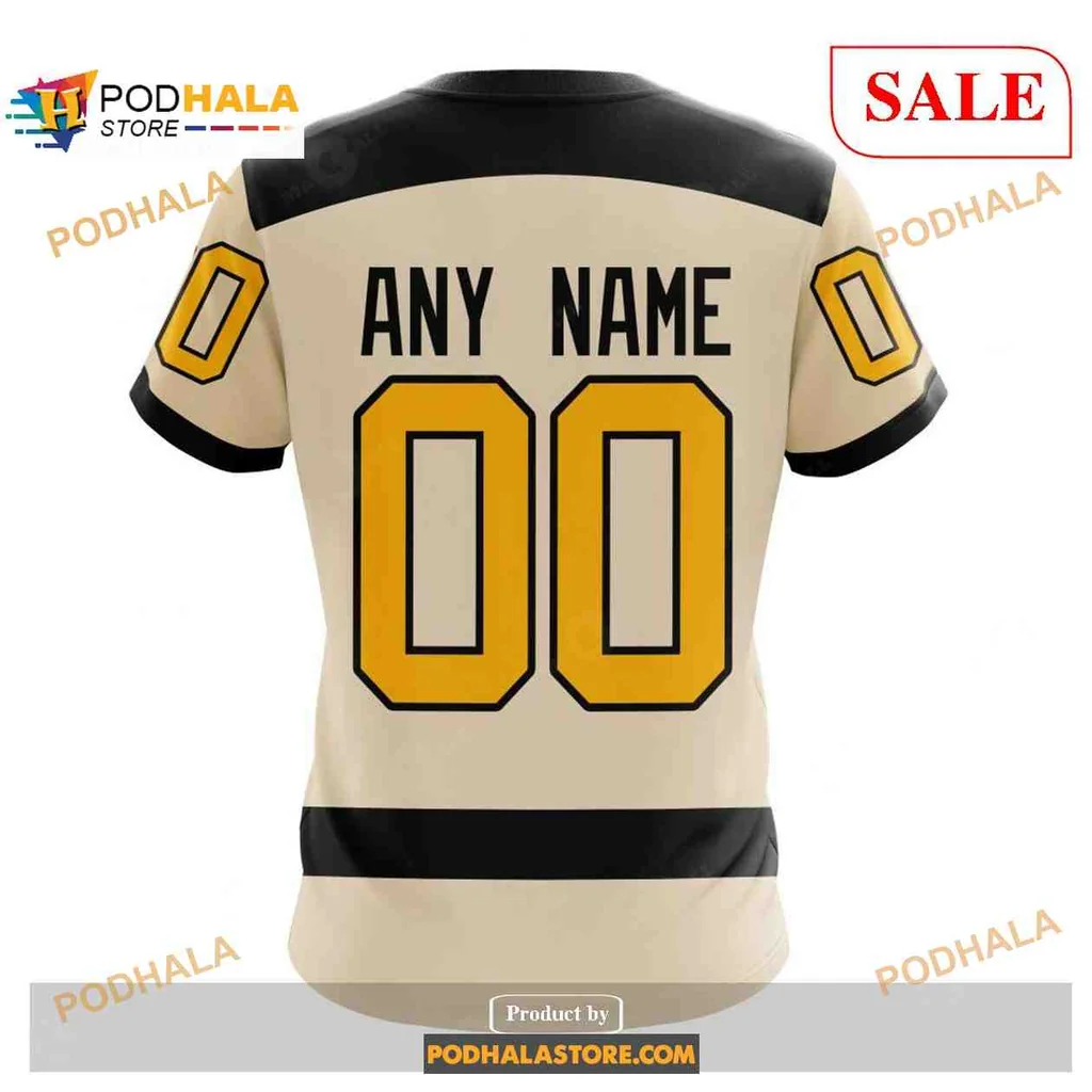 Classic Pittsburgh Penguins 3D Print Hoodie With Yellow P And Black Stripes Classic Pittsburgh Penguins 3D Print Hoodie With Yellow P And Black Stripes